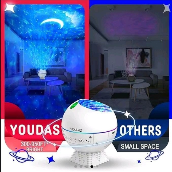 NEW Colorful LED Star Projector with Remote - Picture 2 of 3